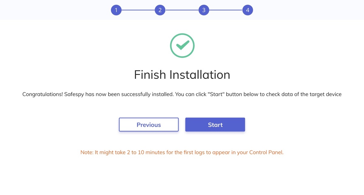 finish android app tracking installation
